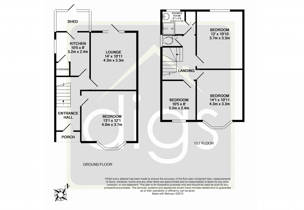 Floorplans For Kenilworth Avenue, Oxford