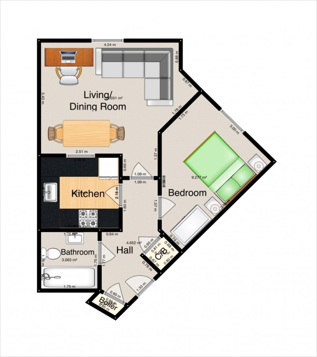 Floorplans For Sherwood Place, Headington, Oxford