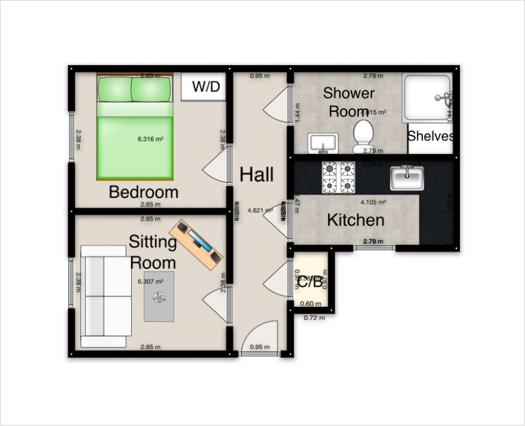 Floorplans For Alica House 2A, Randolph Street, Oxford