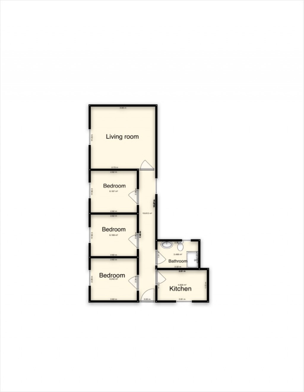 Floorplans For Randolph, Alica House 2A, Randolph Street, Oxford