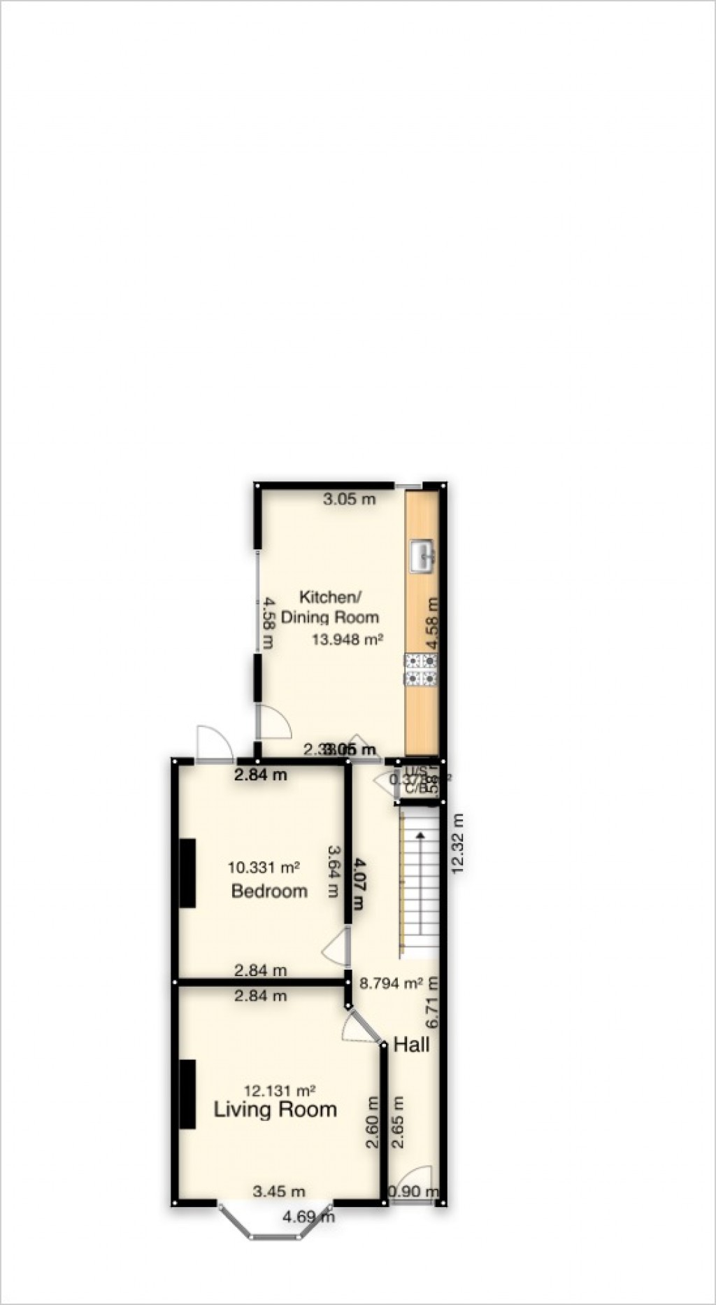 Floorplans For Denmark Street, Oxford