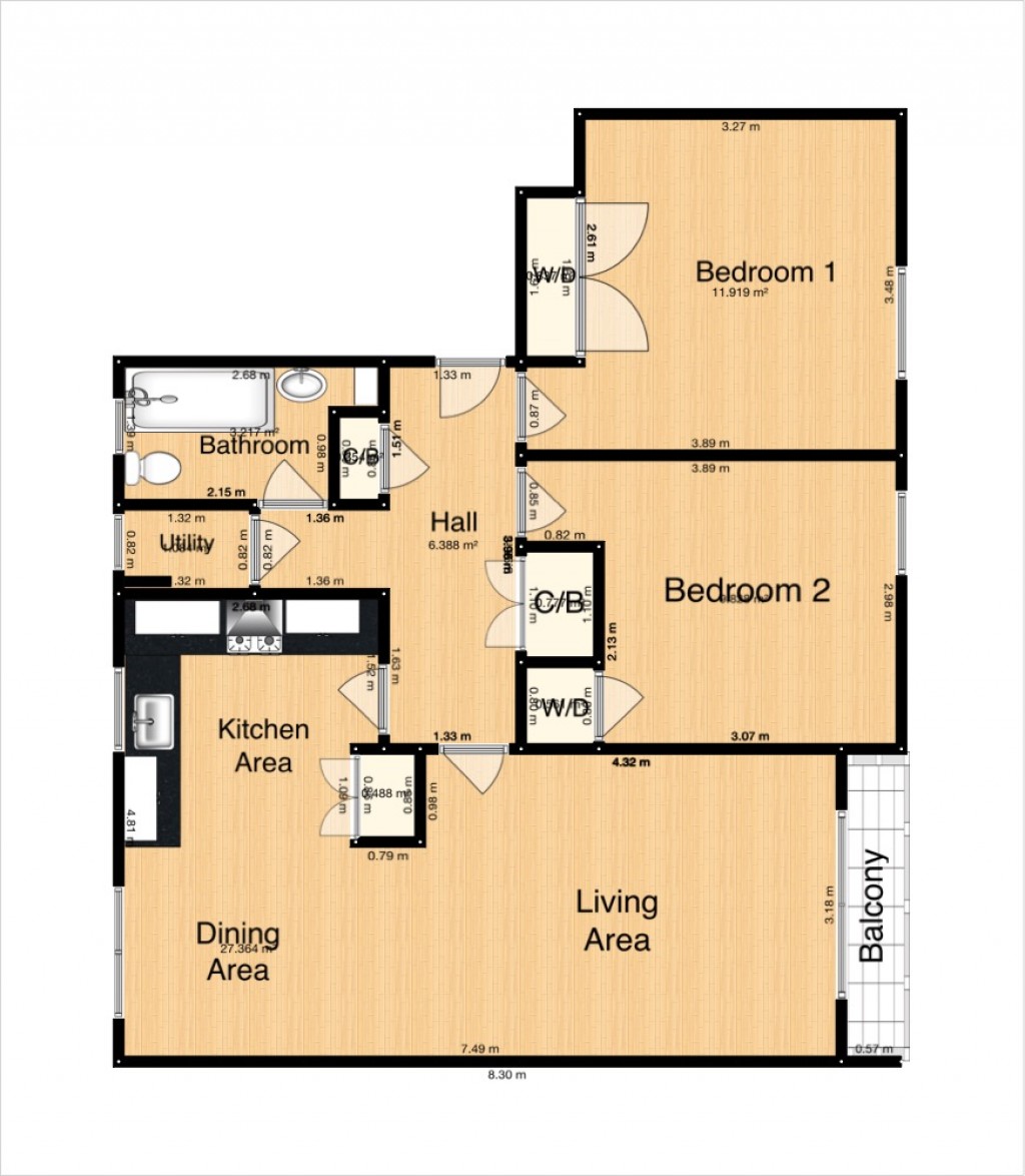 Floorplans For Hastoe Grange, Headington, Oxford