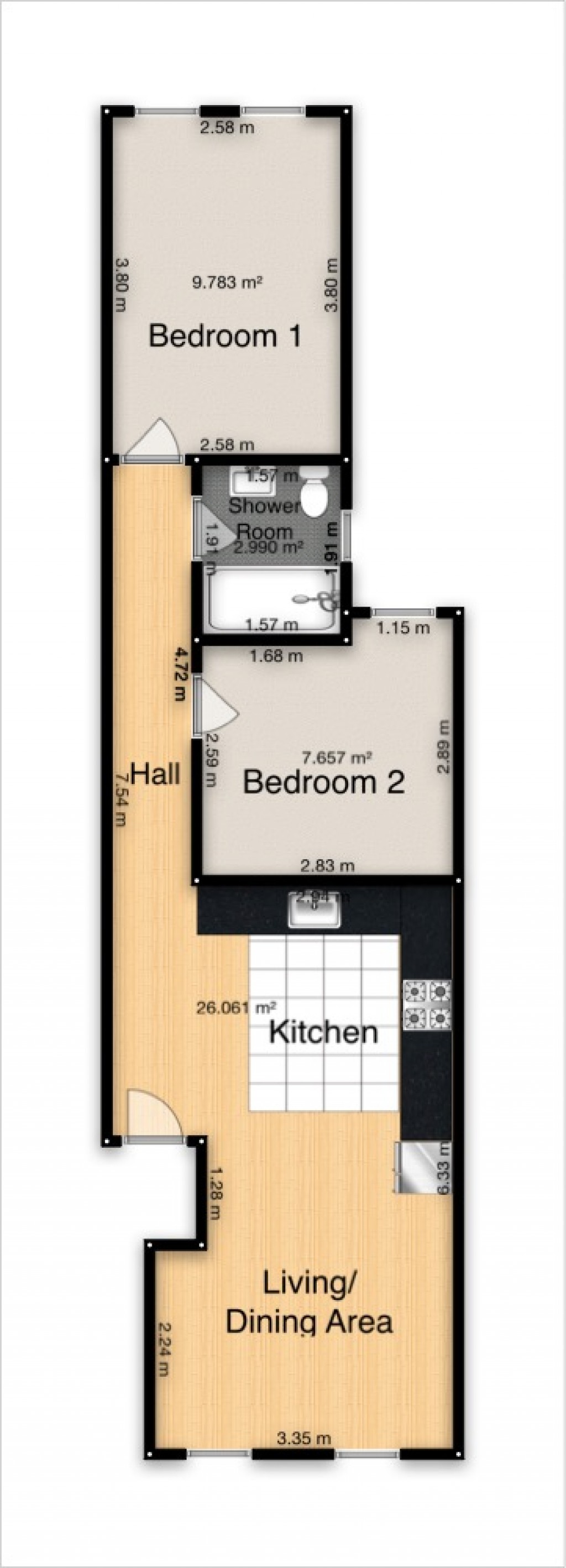 Floorplans For Temple Road, 23 Temple Road, Oxford