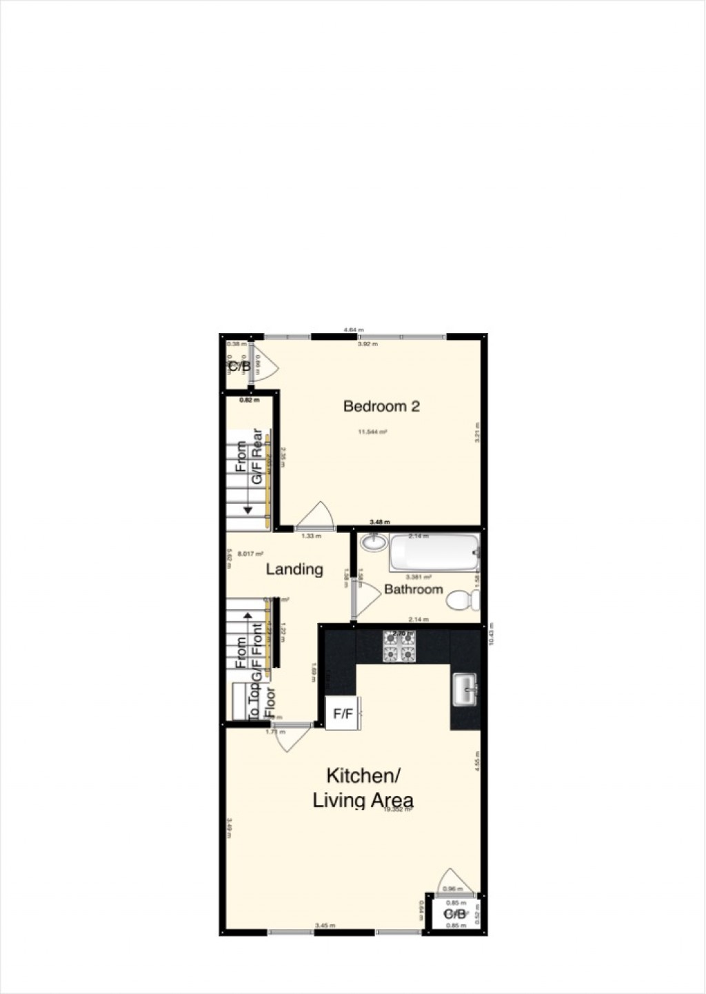 Floorplans For Temple Road, 21 Temple Road, Oxford